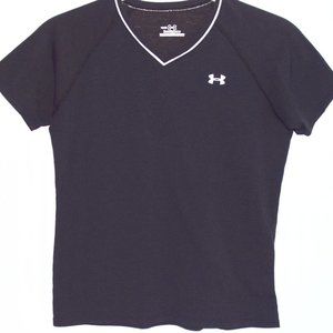 Under Armour HeatGear Black Short Sleeve T-Shirt - Medium